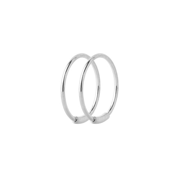 Maria Black Basic Hoop øreringe - sølv - 14 mm. - Bahne